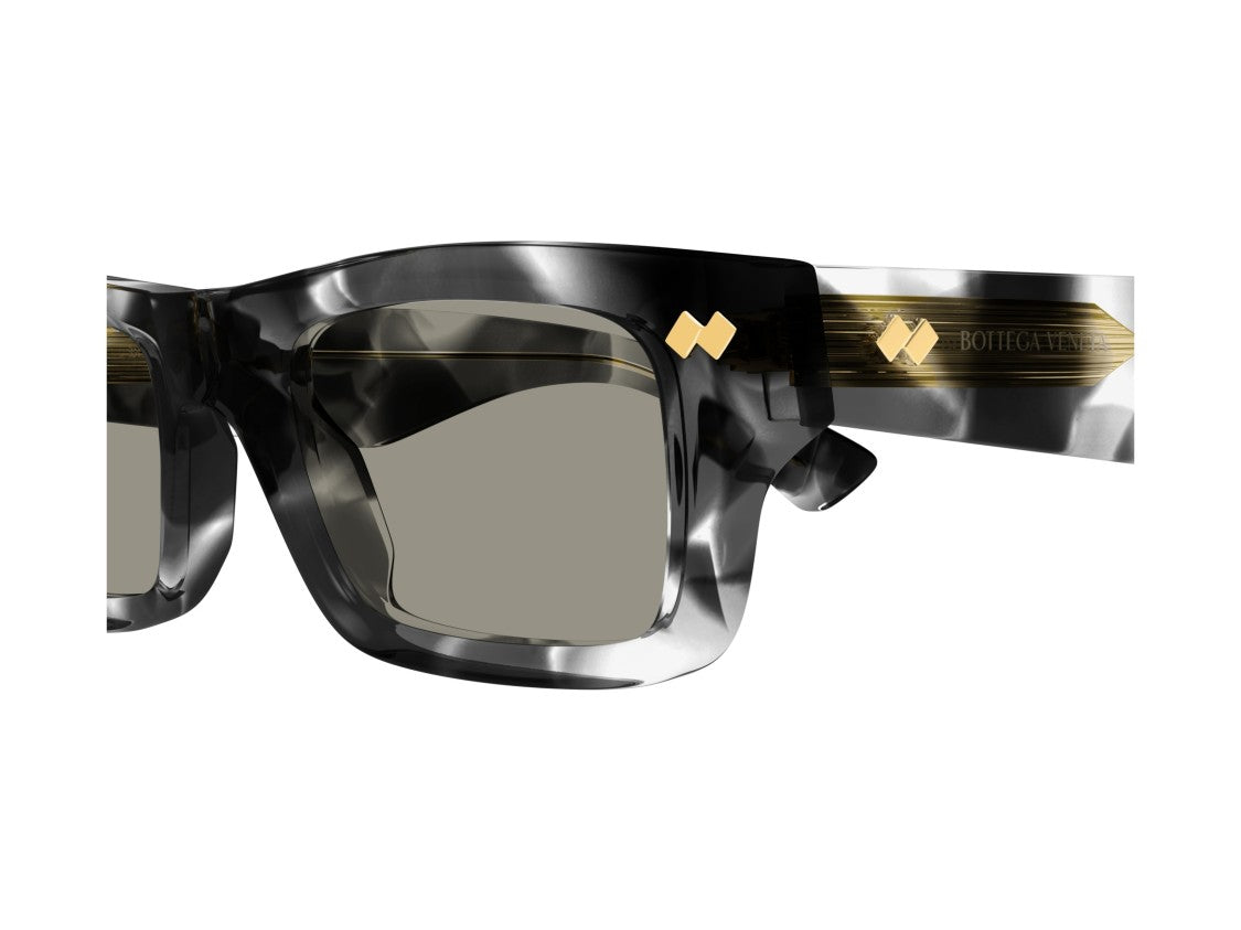 Bottega Veneta Bv1351s Bold Oversized Marbled Square Sunglasses