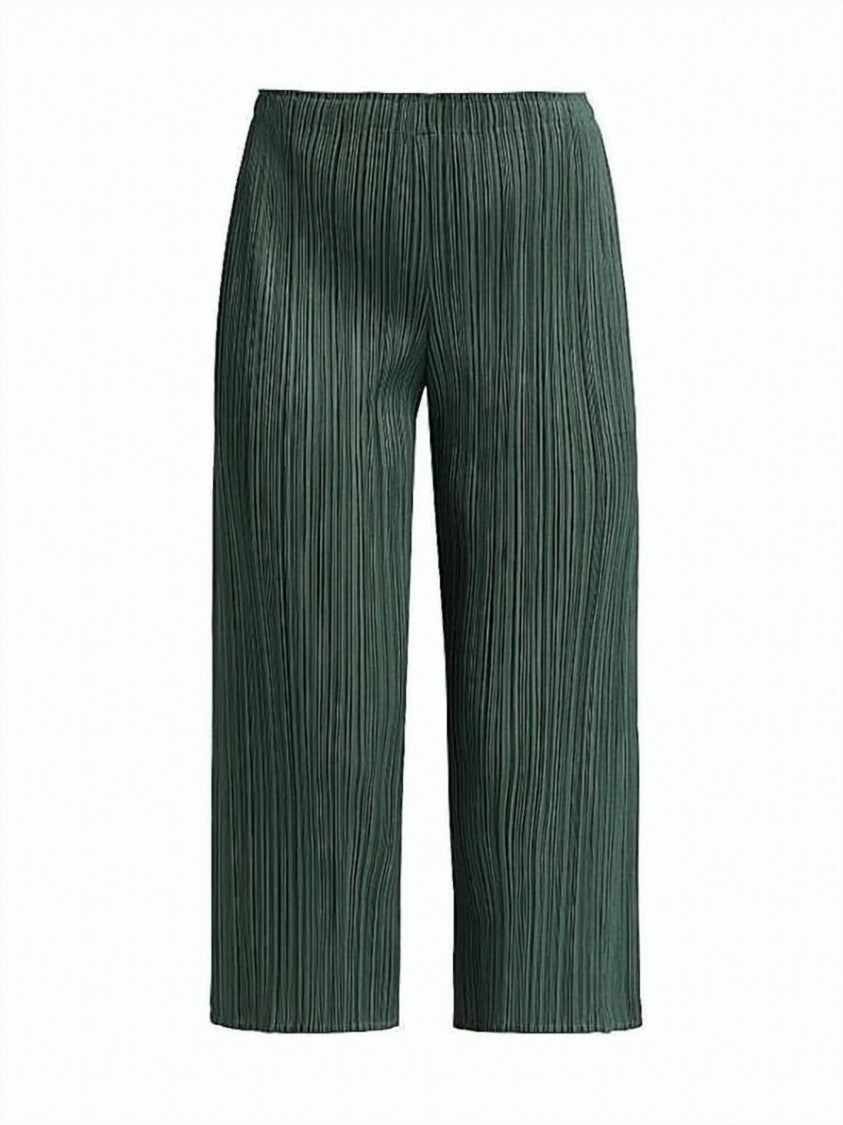Pleats Please Pleated Texture Cropped Training Pants