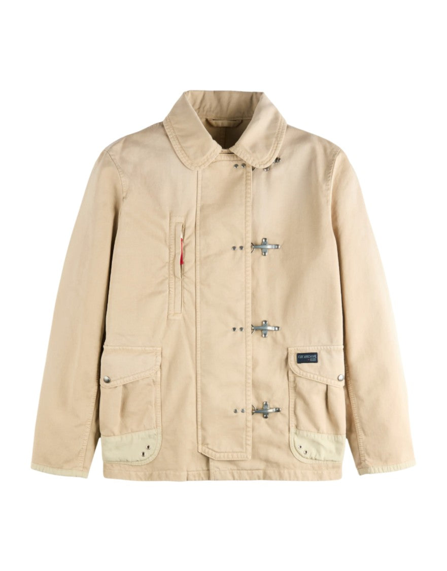 Fay Boxy Beige Utility Jacket