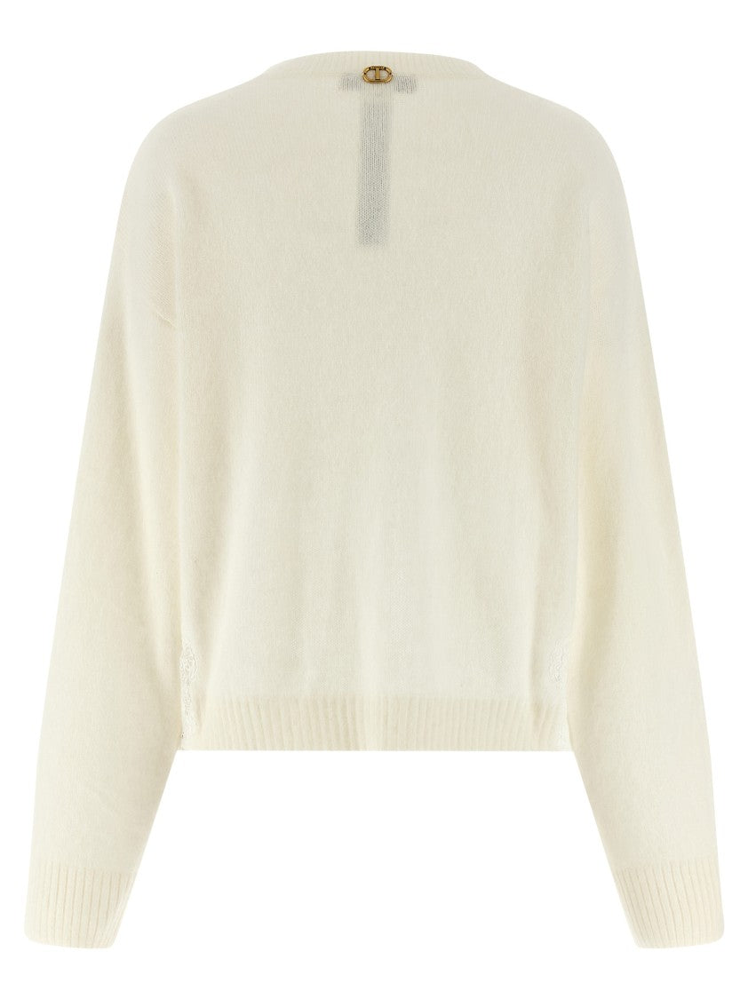 Twin-Set Lace Insert Sweater
