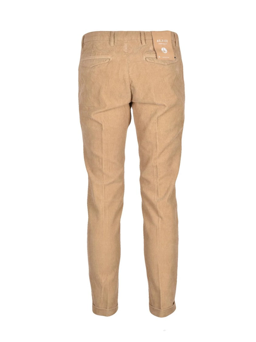At.P.Co Beige Corduroy Cotton Chino Pants