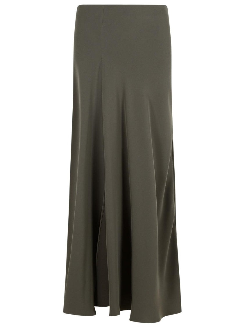 P.A.R.O.S.H. 'Poker' Long Skirt In Grey Polyester