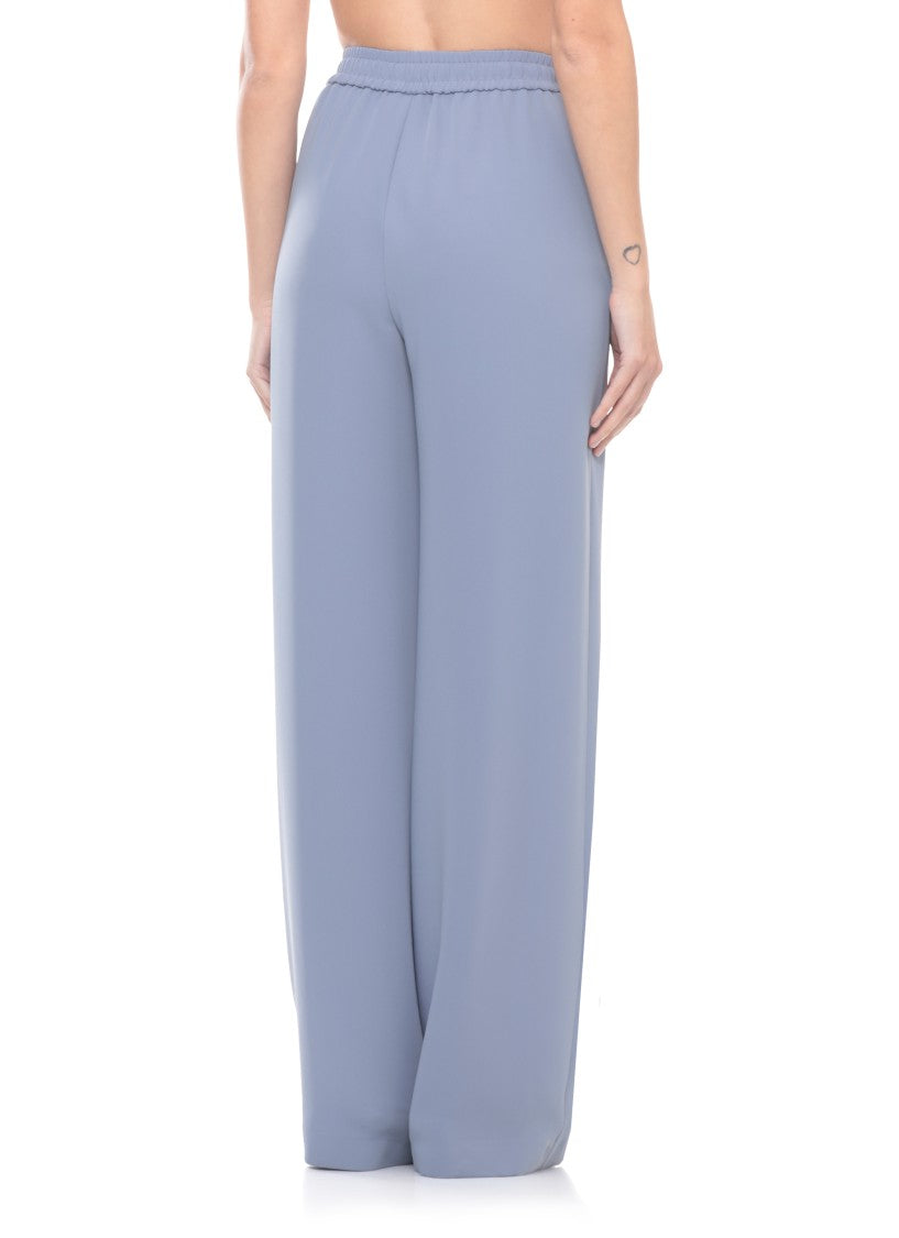 Herno Light Blue Satin Pants