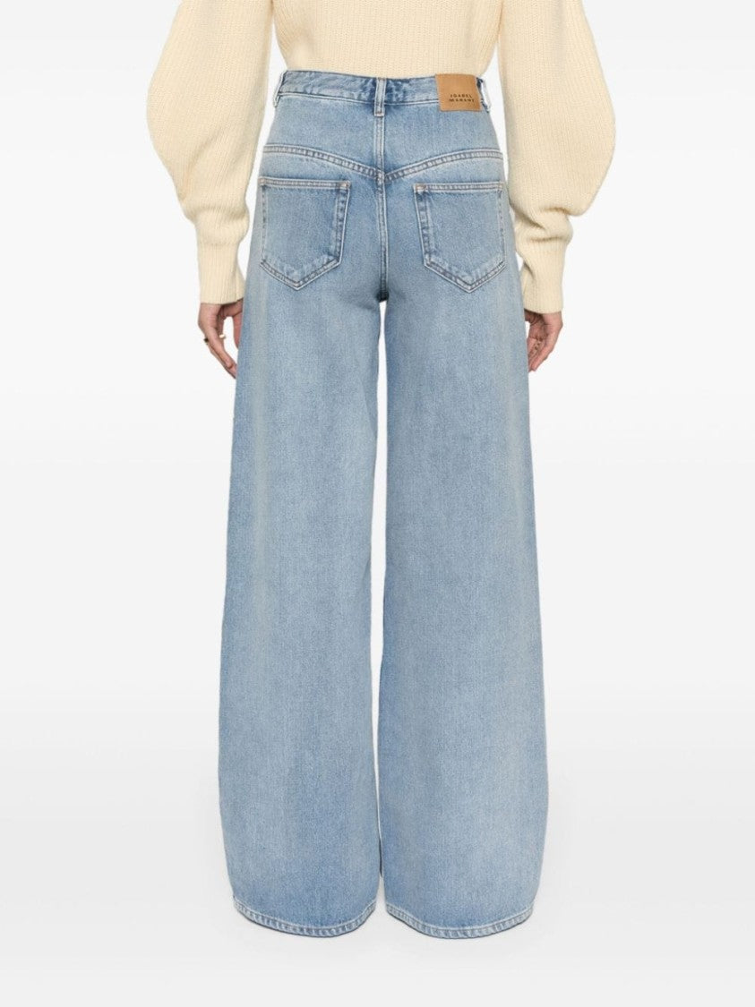 Isabel Marant Lemony Wide-Leg Denim Jeans