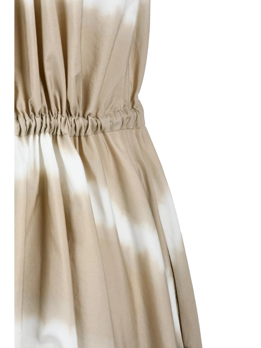 Aspesi Tie-Dye Chemise Dress - Beige