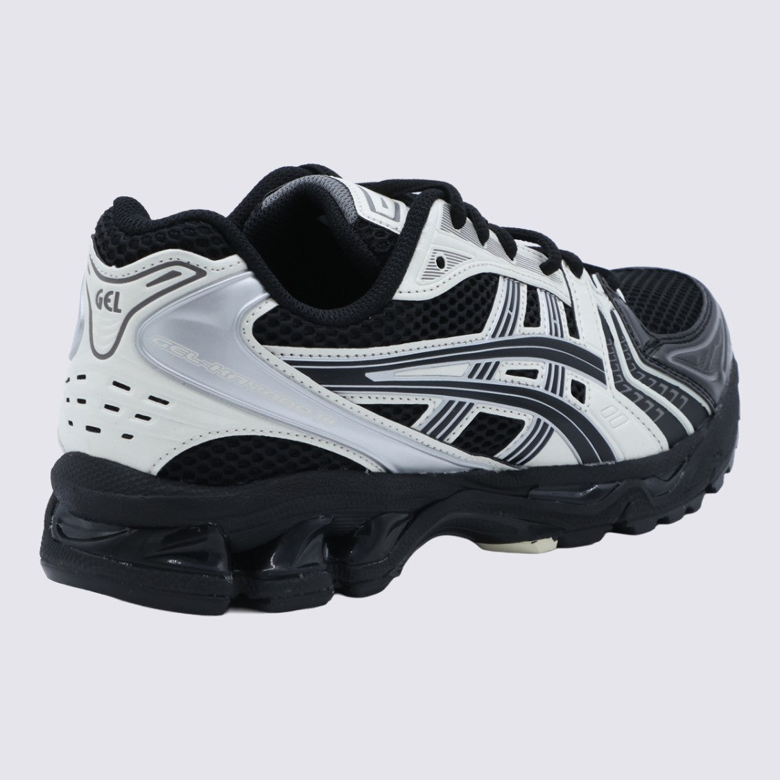Asics Dynamic Black Mesh Sneakers With Sculpted Heel