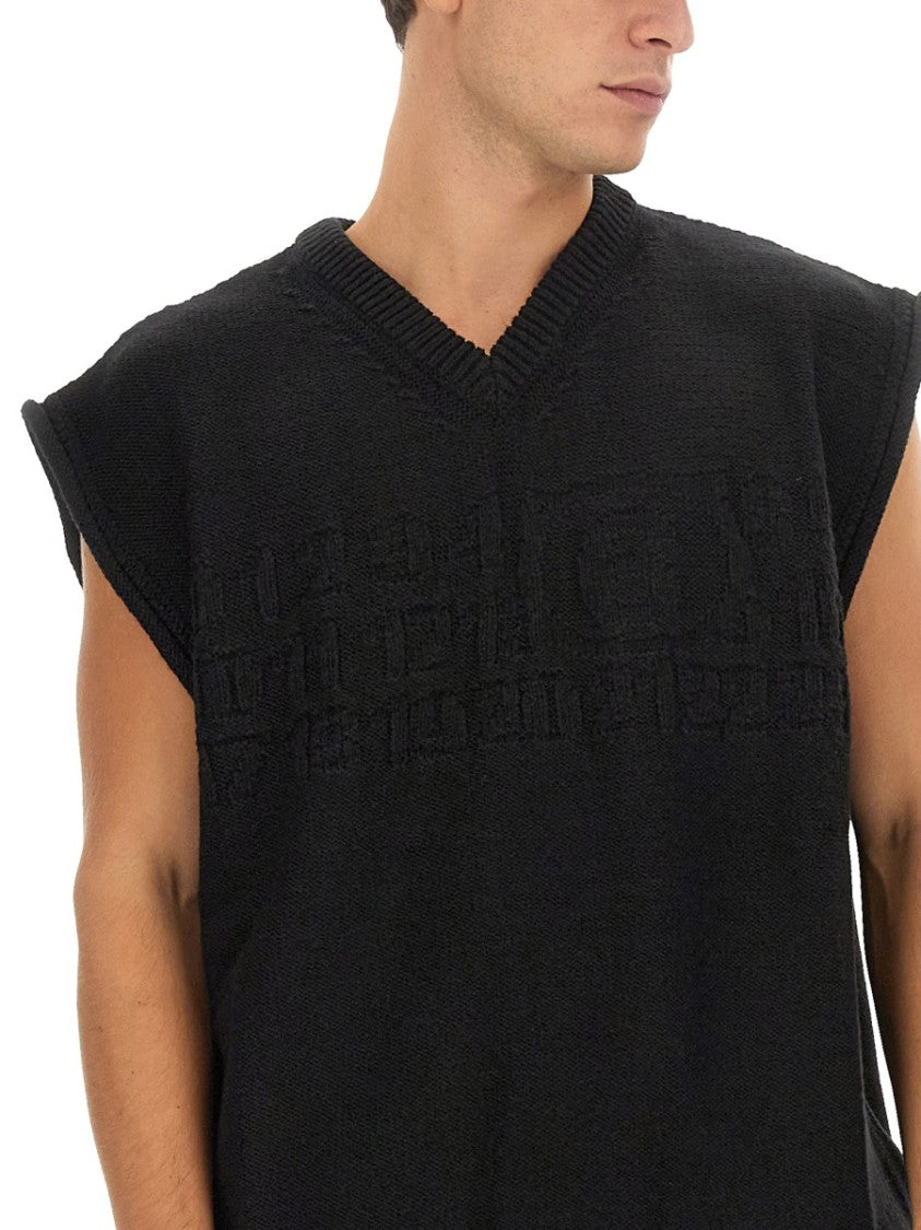 Mm6 By Maison Margiela Vests With Logo
