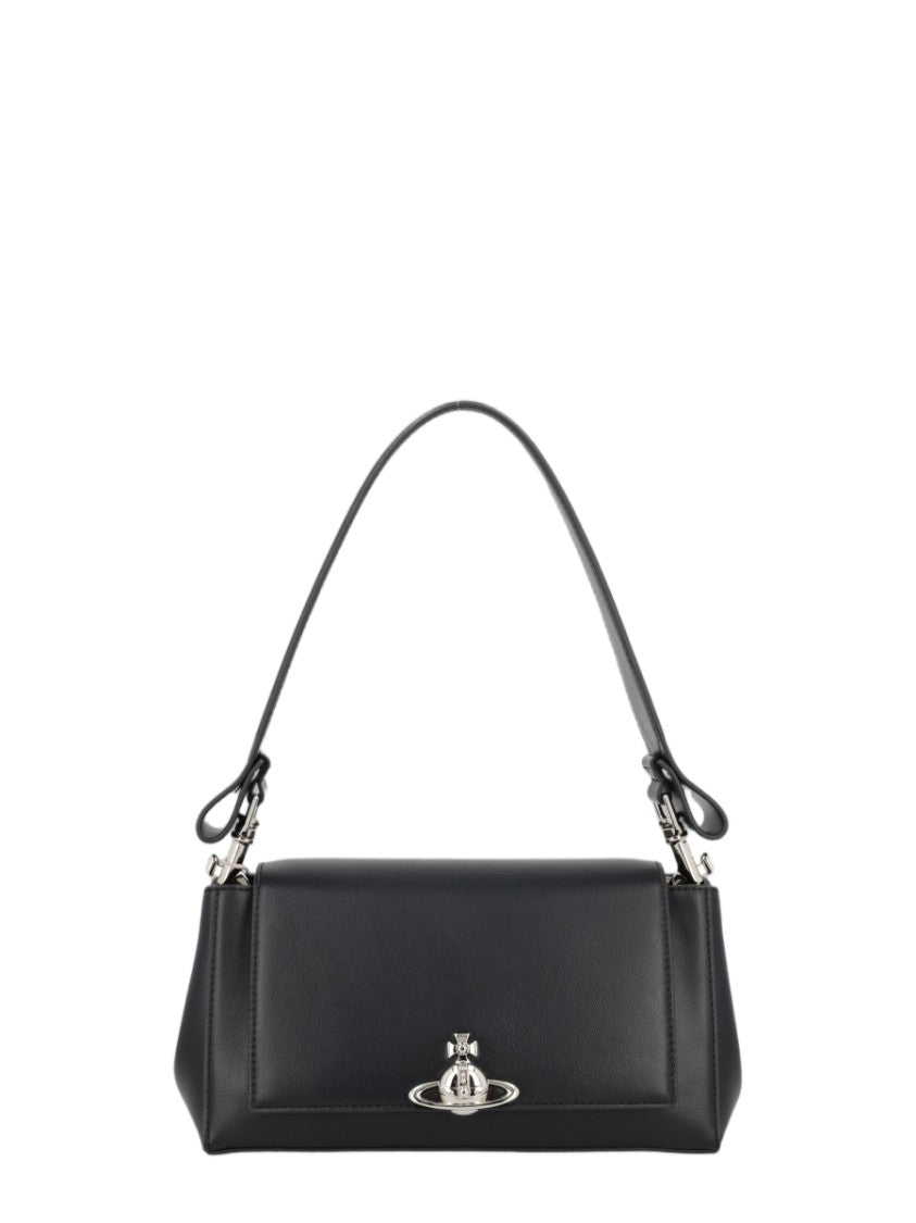 Vivienne Westwood Medium Rectangular Handbag With Metallic Emblem