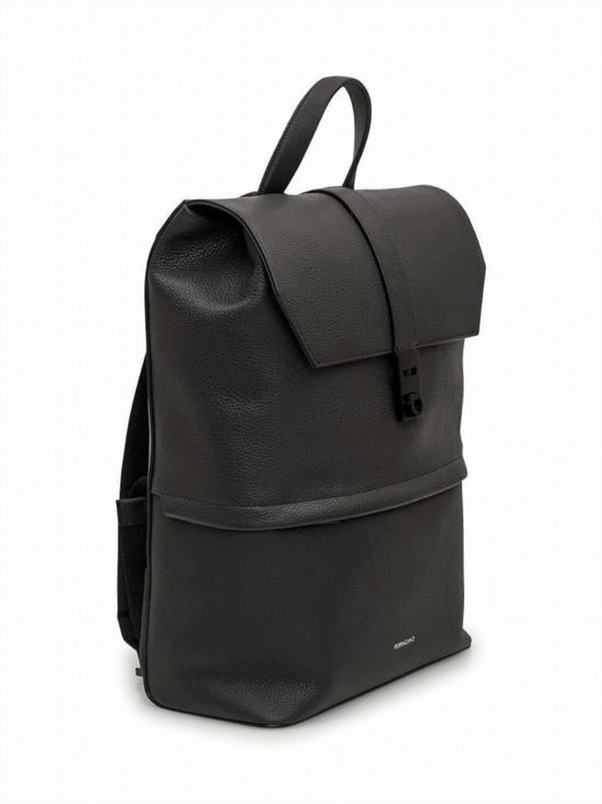 Salvatore Ferragamo Textured Calfskin Leather Backpack With Minimalist Design