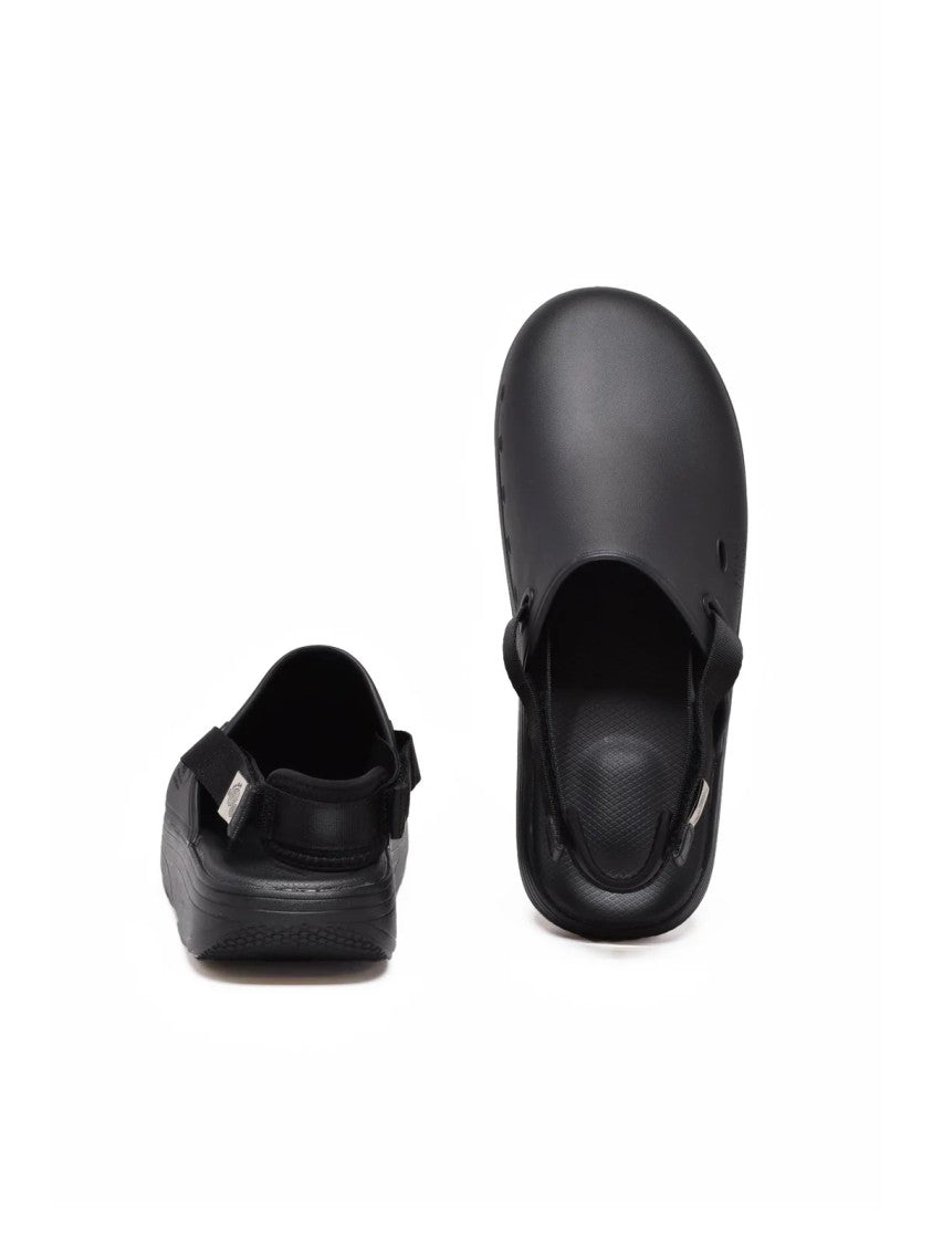 Suicoke Black Closed Toe Adjustable Rubber Sandals