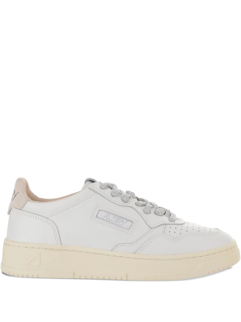 Autry White Medalist Low Minimalist Leather Sneakers