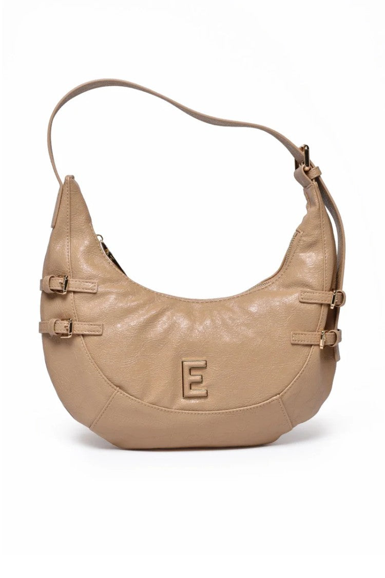 Ermanno Firenze Small Teal Hobo Bag - Beige