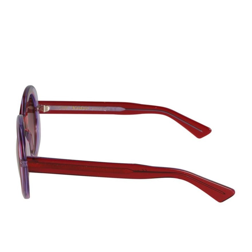 Kador Audrey Bold Translucent Red Sunglasses With Gradient Lenses
