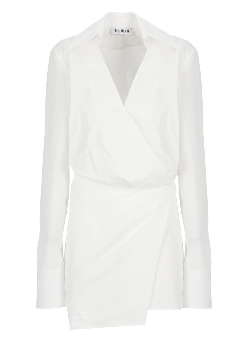 The Attico White Chemisier Cotton Dress