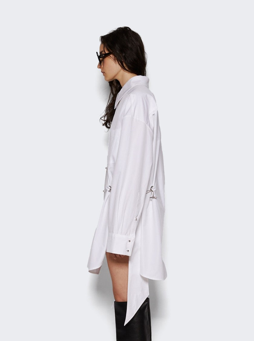 Mugler Shirt Dress With Chain