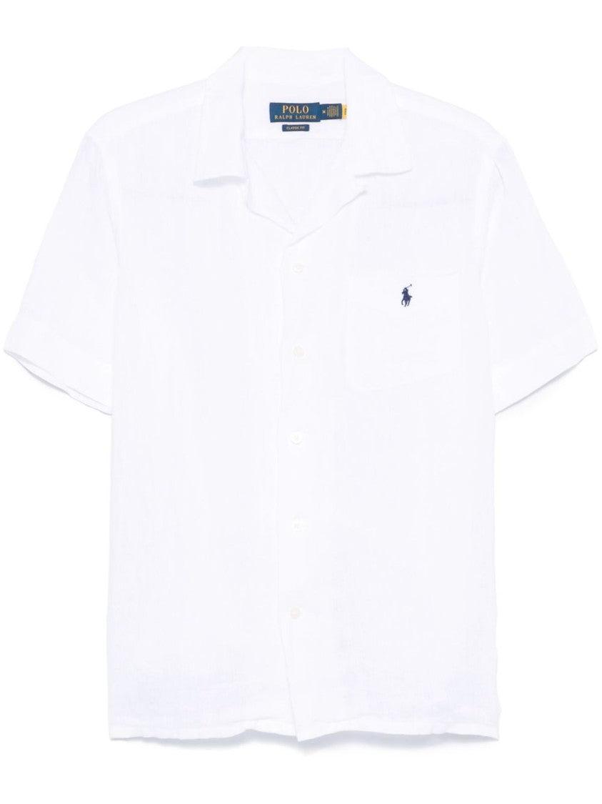 Polo Ralph Lauren Short-Sleeved Button-Up Shirt With Signature Motif