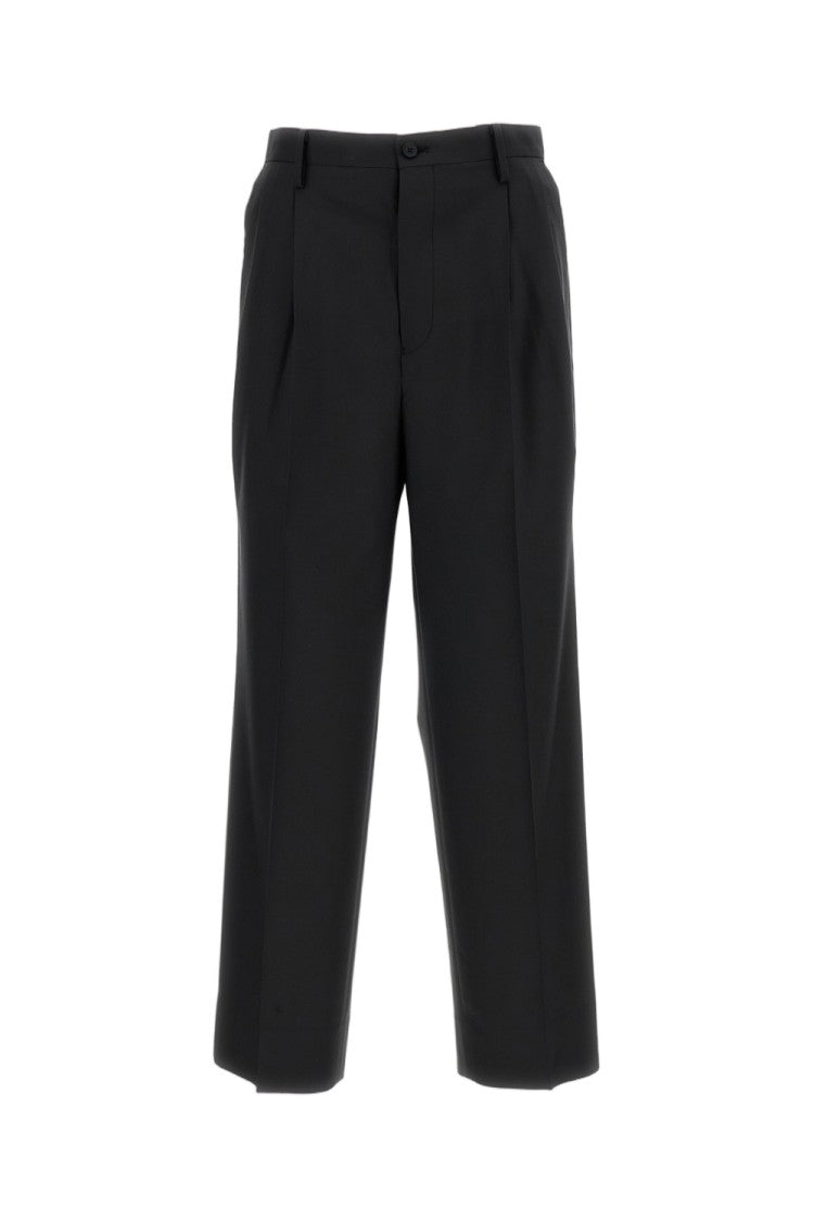 Kaptain Sunshine Tailored Wool Poplin Trousers With Pressed Crease