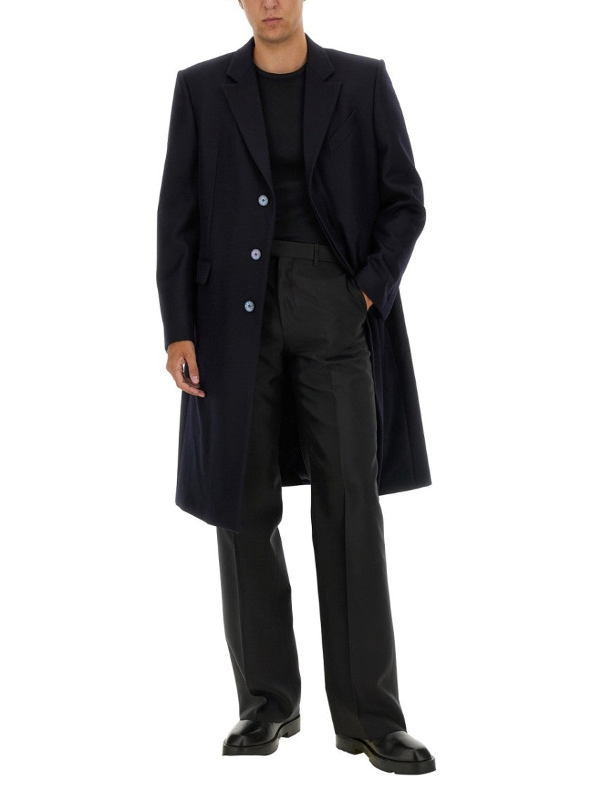 Givenchy Tailored Long Coat With Sharp Lapels