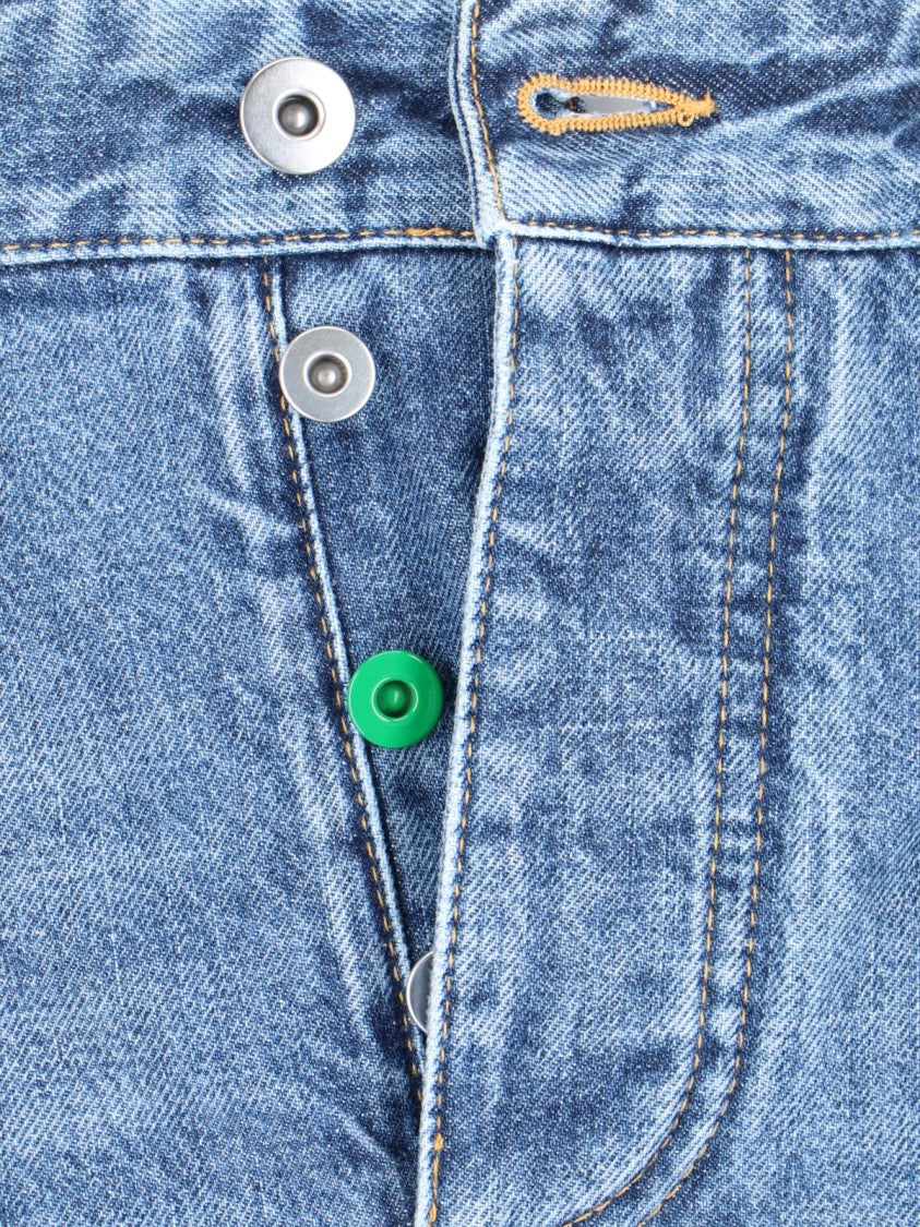 Bottega Veneta Wide-Leg Jeans With Medium Rise And Tool Loop