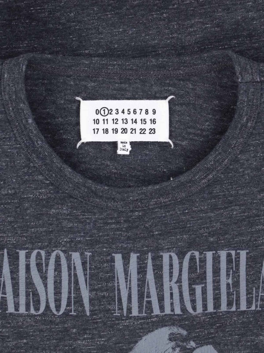 Maison Margiela Graphic Bird Print T-Shirt With Embroidered Detail