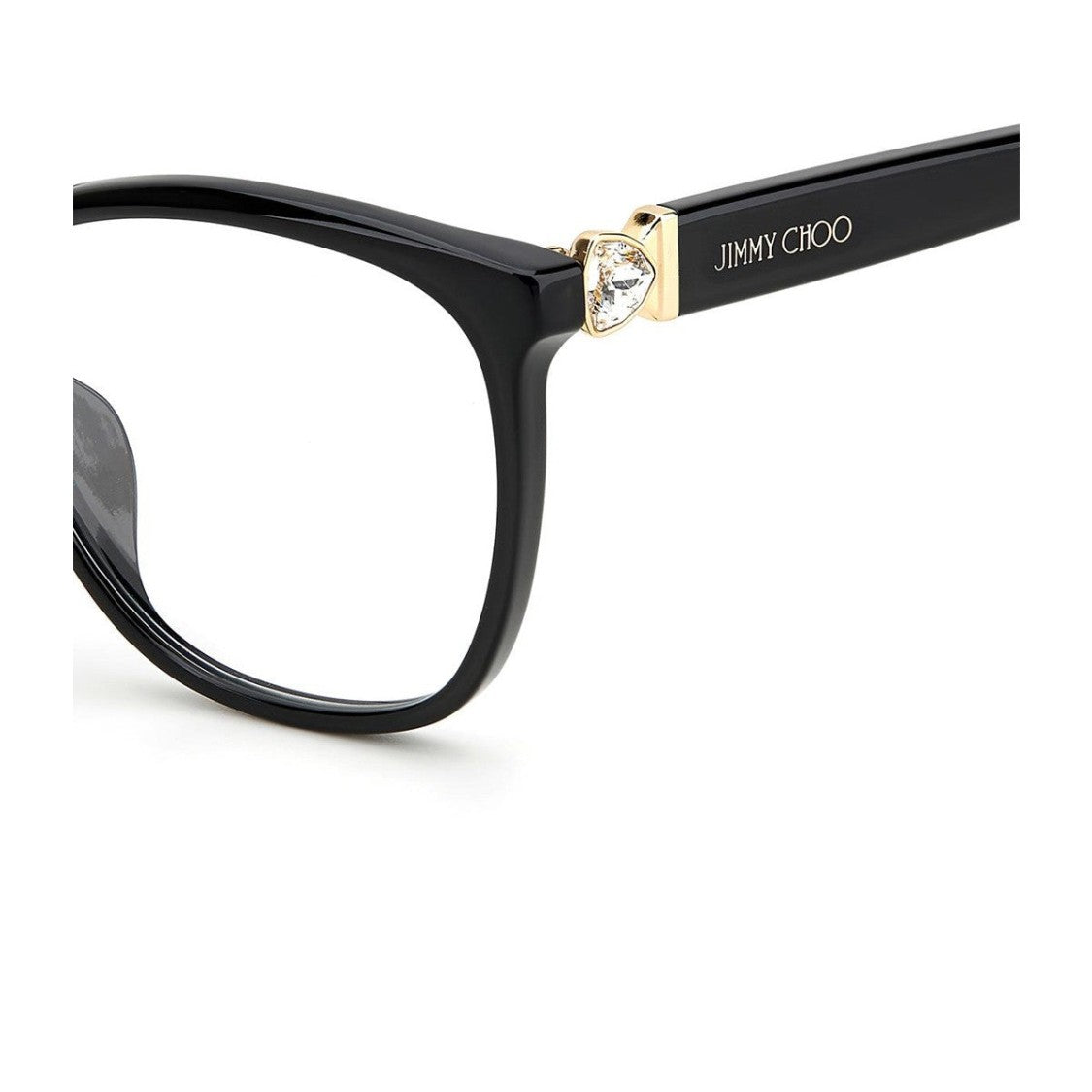 Jimmy Choo Black Jc318/G Metal Cat-Eye Glasses
