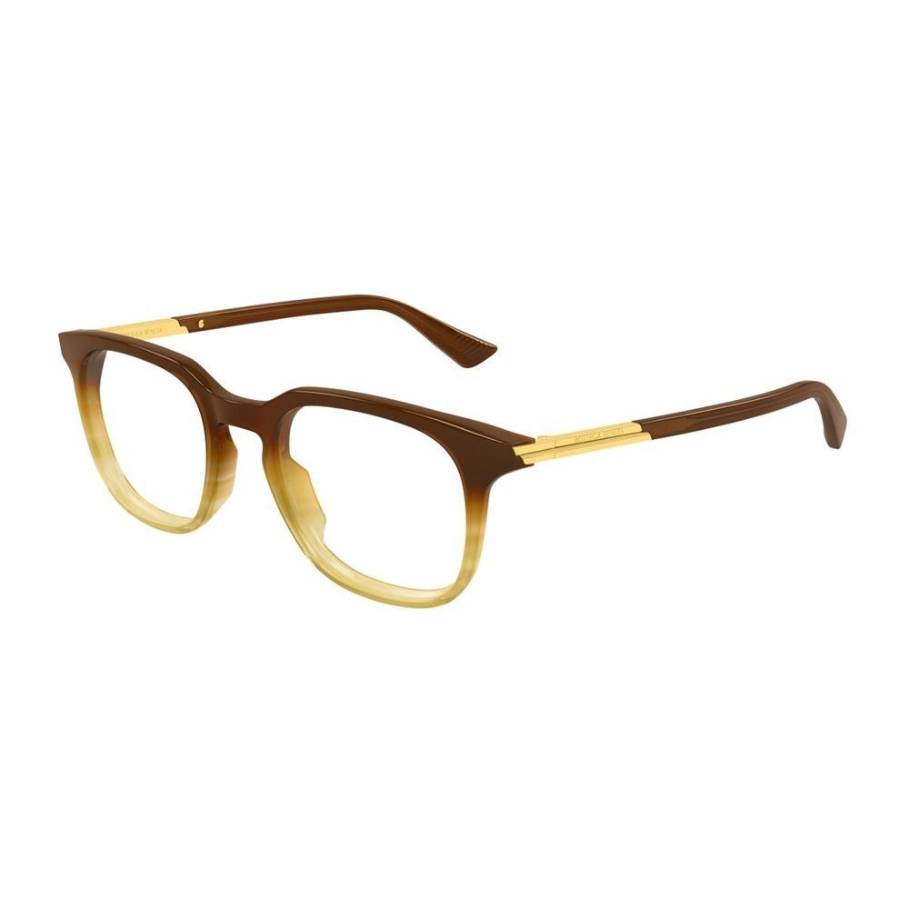 Bottega Veneta Bv1429s Ribbon Line Rectangular Brown Eyeglasses
