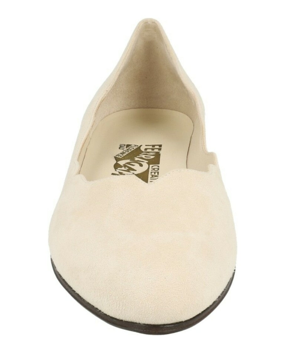 Ferragamo Turchina Archive Limited Edition 1960S Suede Ballet Flats