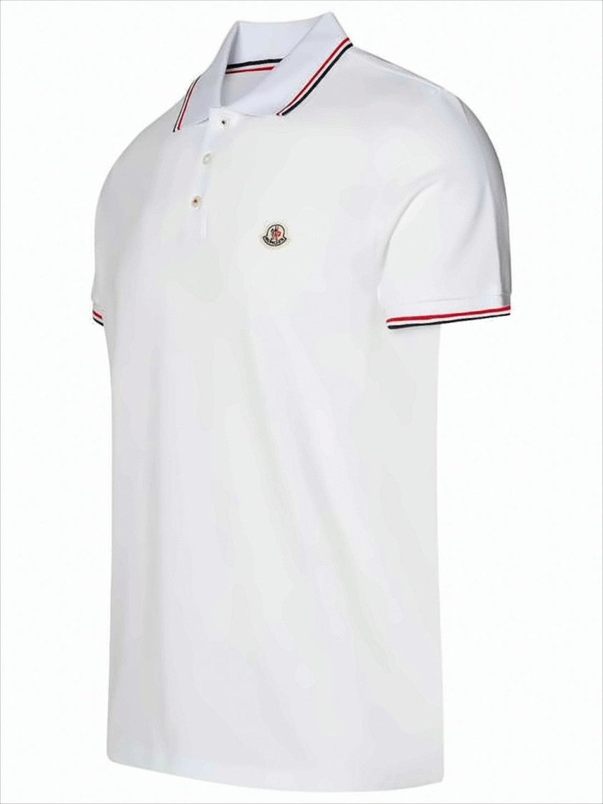 Moncler Textured Cotton Piqué Polo Shirt