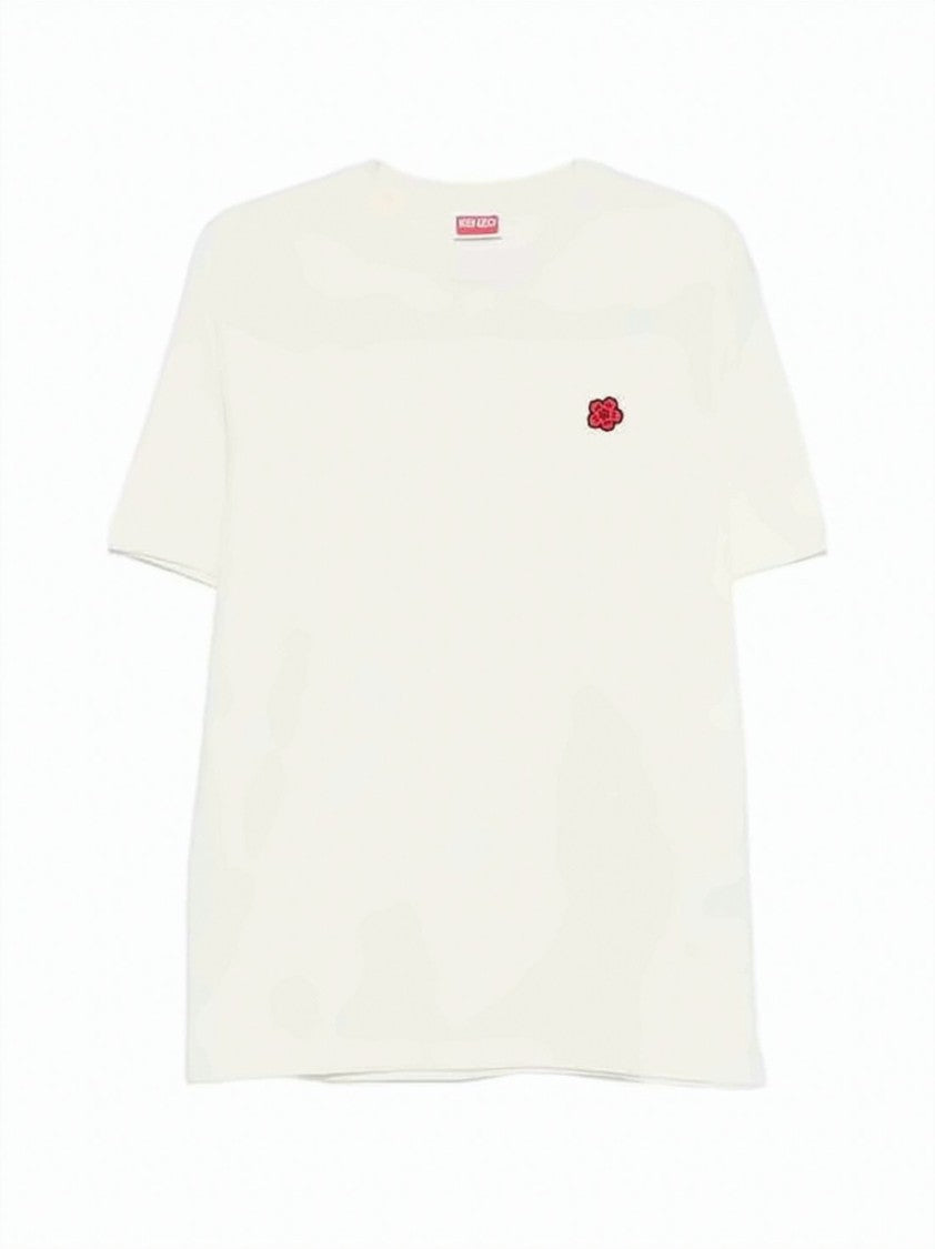 Kenzo Kenzo Classic White Floral Emblem T-Shirt