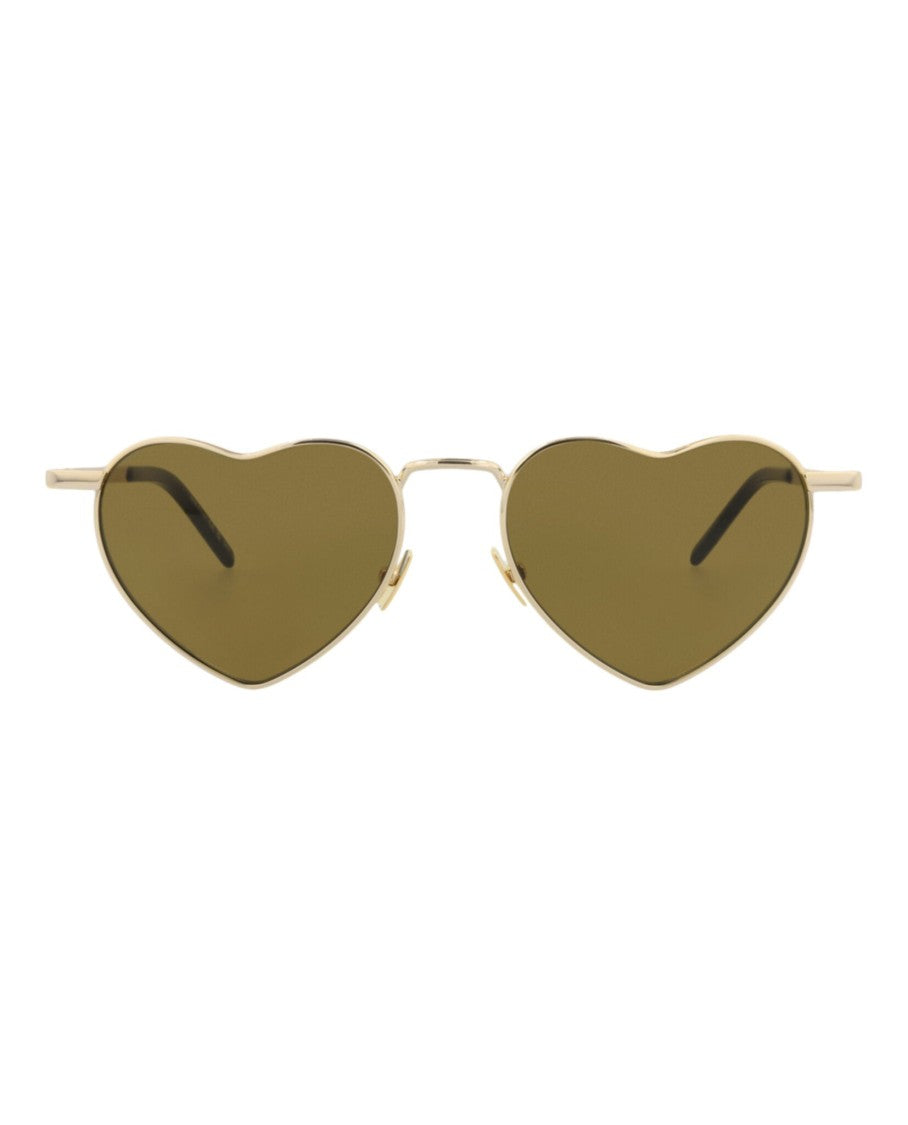 Saint Laurent Cat Eye-Frame Metal Sunglasses