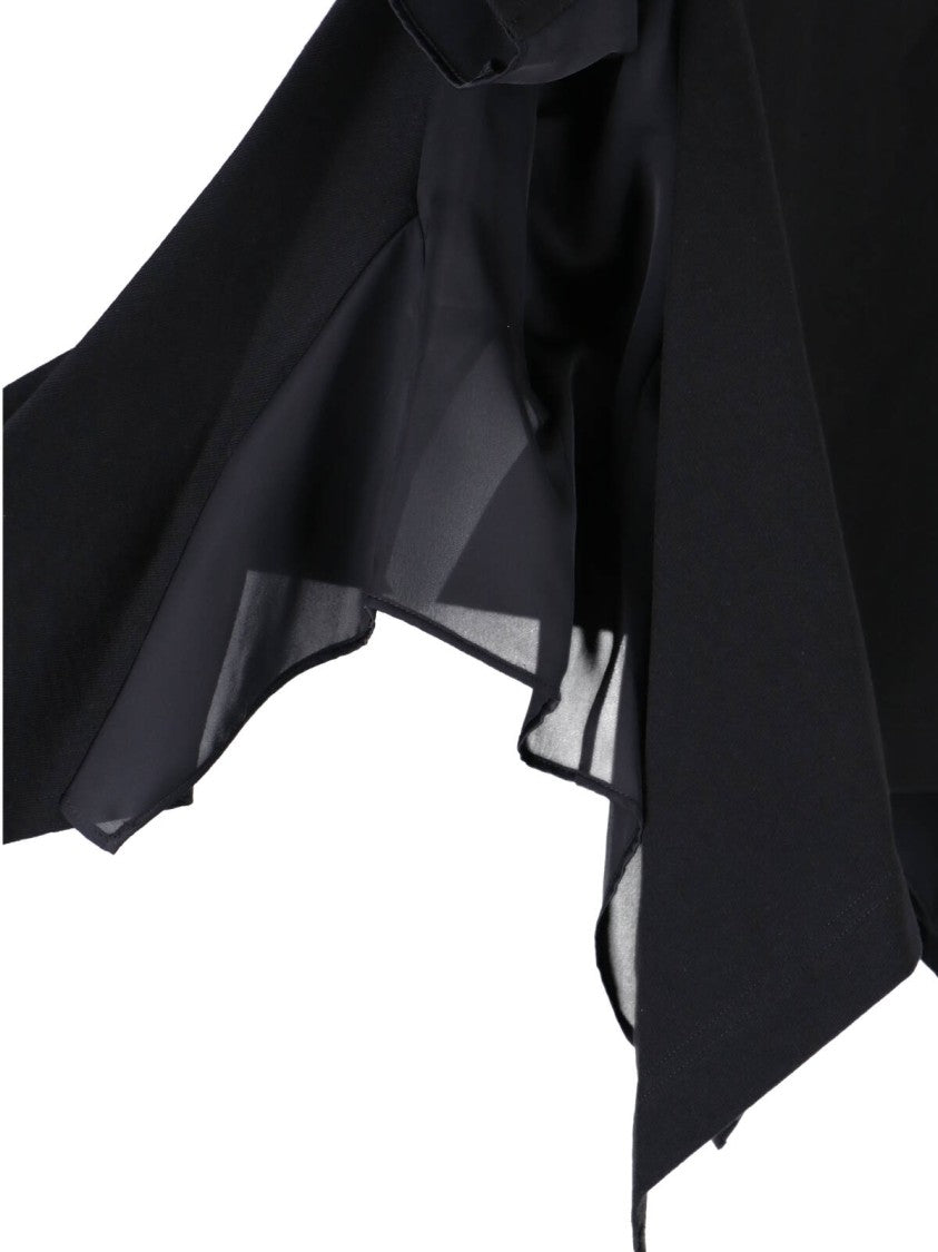 Sacai Asymmetric T-Shirt – Black