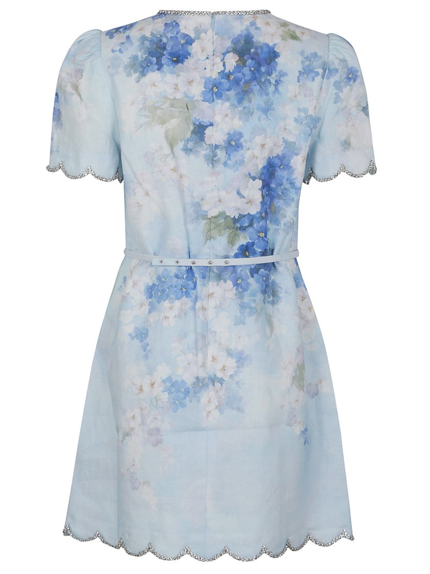 Zimmermann Floral Print Mini Dress
