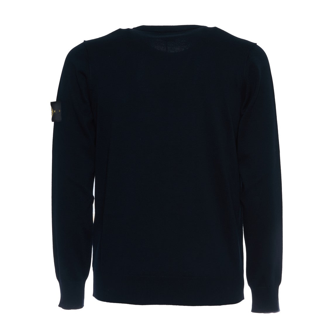 Stone Island Organic Cotton Crew Neck Sweater With Iconic Badge
