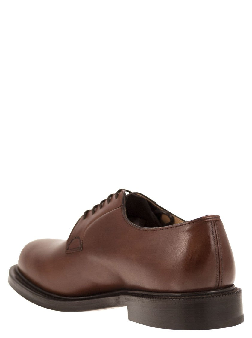 Church's Whole Cut Brown Derby With Artisanal Hand-Stitching