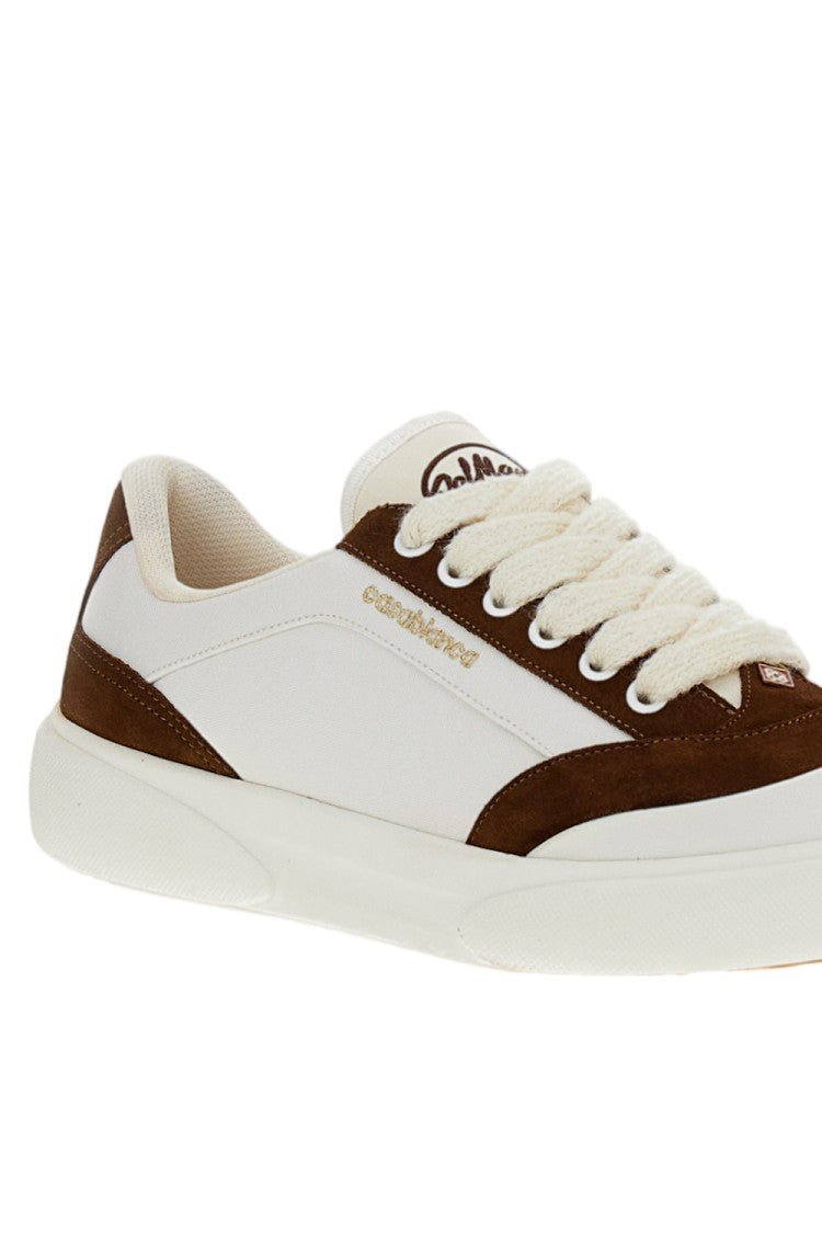 Casablanca White Del Mar Suede Sneakers