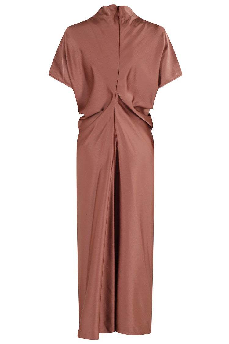 Federica Tosi Draped Haute Couture Midi Dress