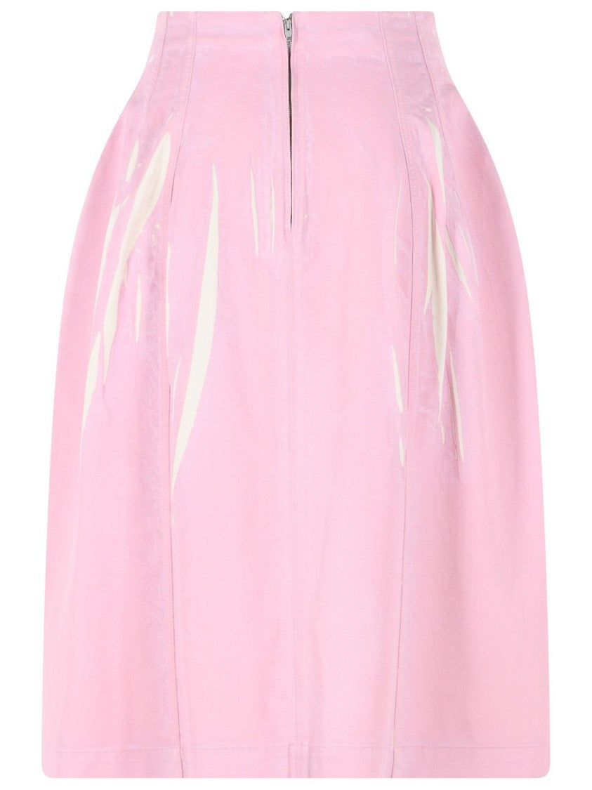 Marni Pink Cotton Skirt