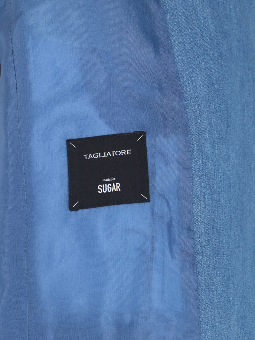Tagliatore "Bertha" Single-Breasted Blazer – Blue