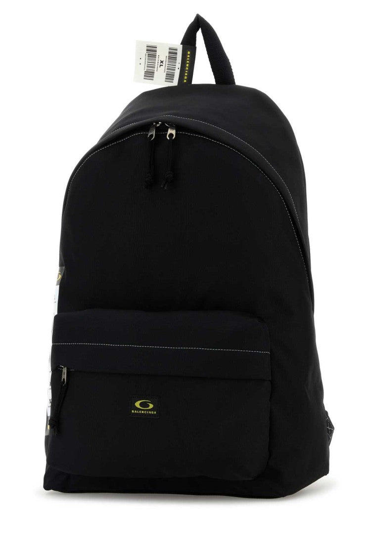 Balenciaga Black Canvas Explorer Backpack