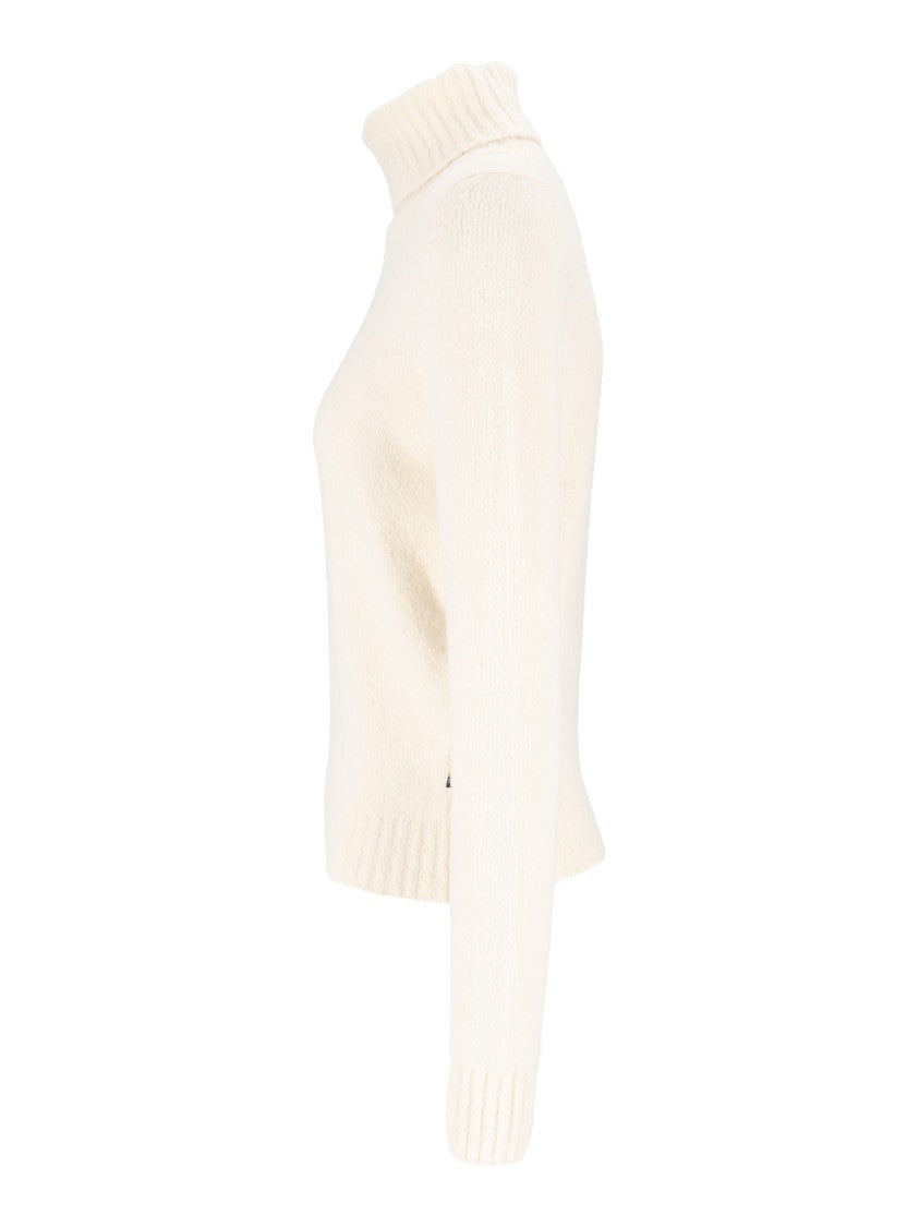 K-Way Peggy Sponge Yarn High Turtleneck Sponge Knit Sweater