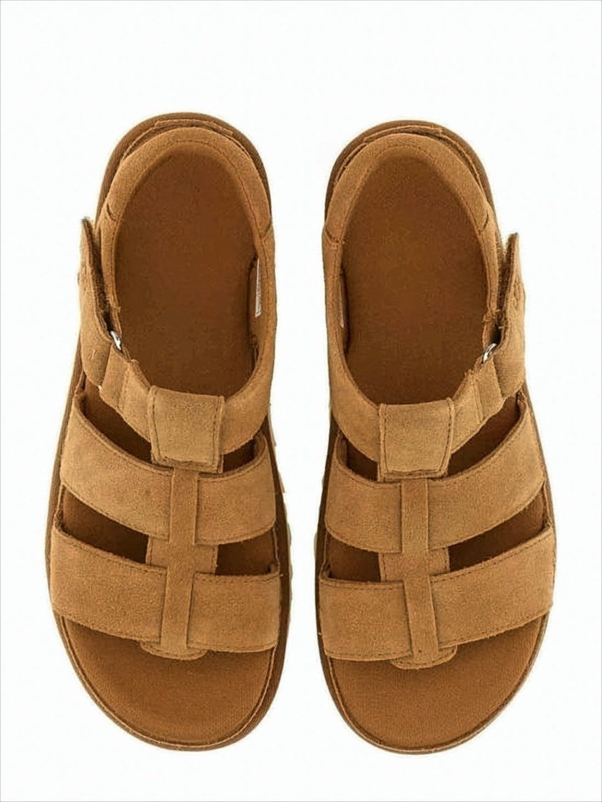 Ugg Multi-Strap Suede Sandals With Eva Sole