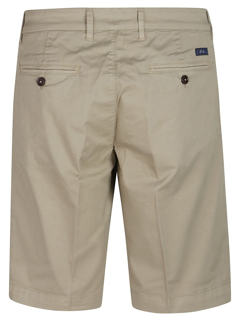 Fay Slim-Fit Stretch Cotton Chino Shorts