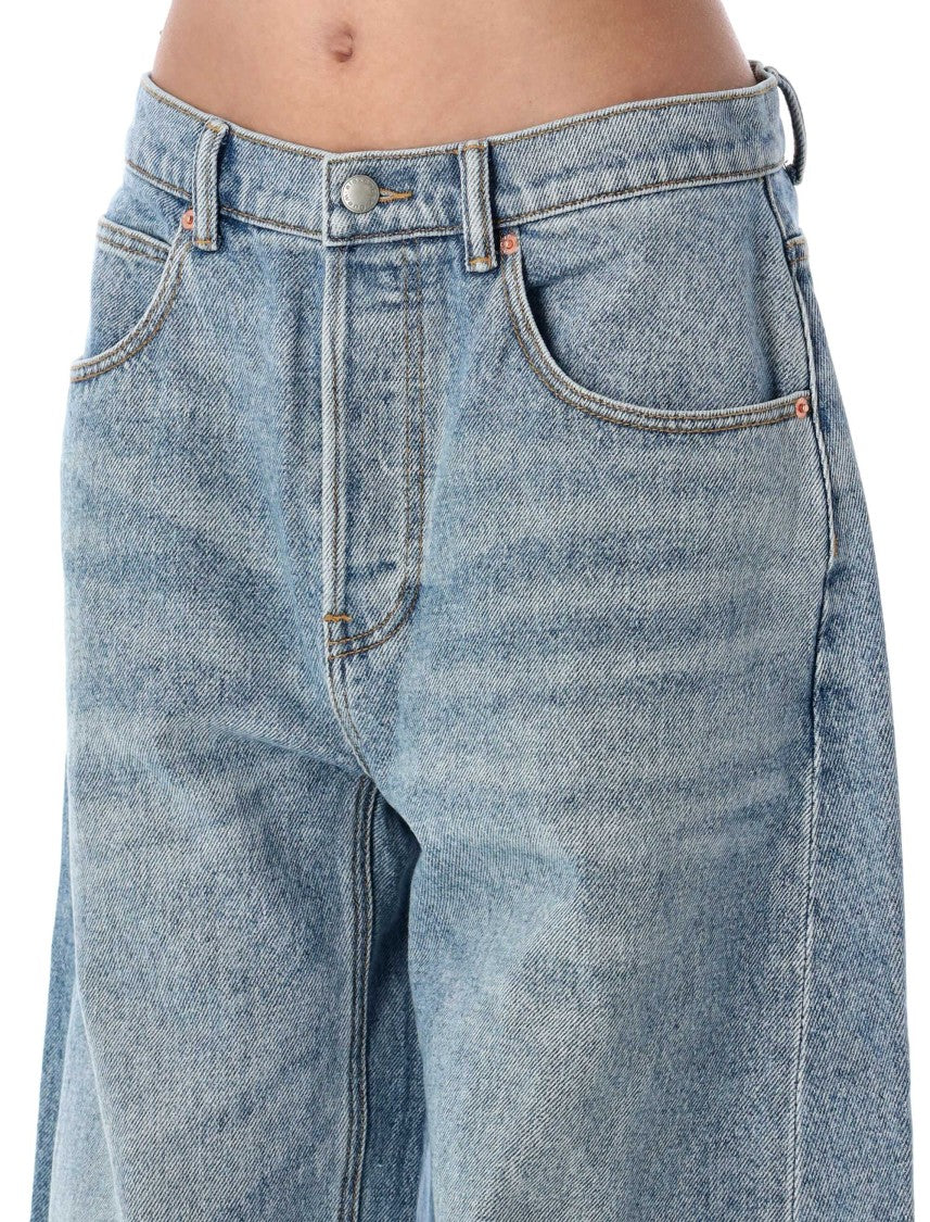 Alexander Wang Oversized Round Low Rise Jeans