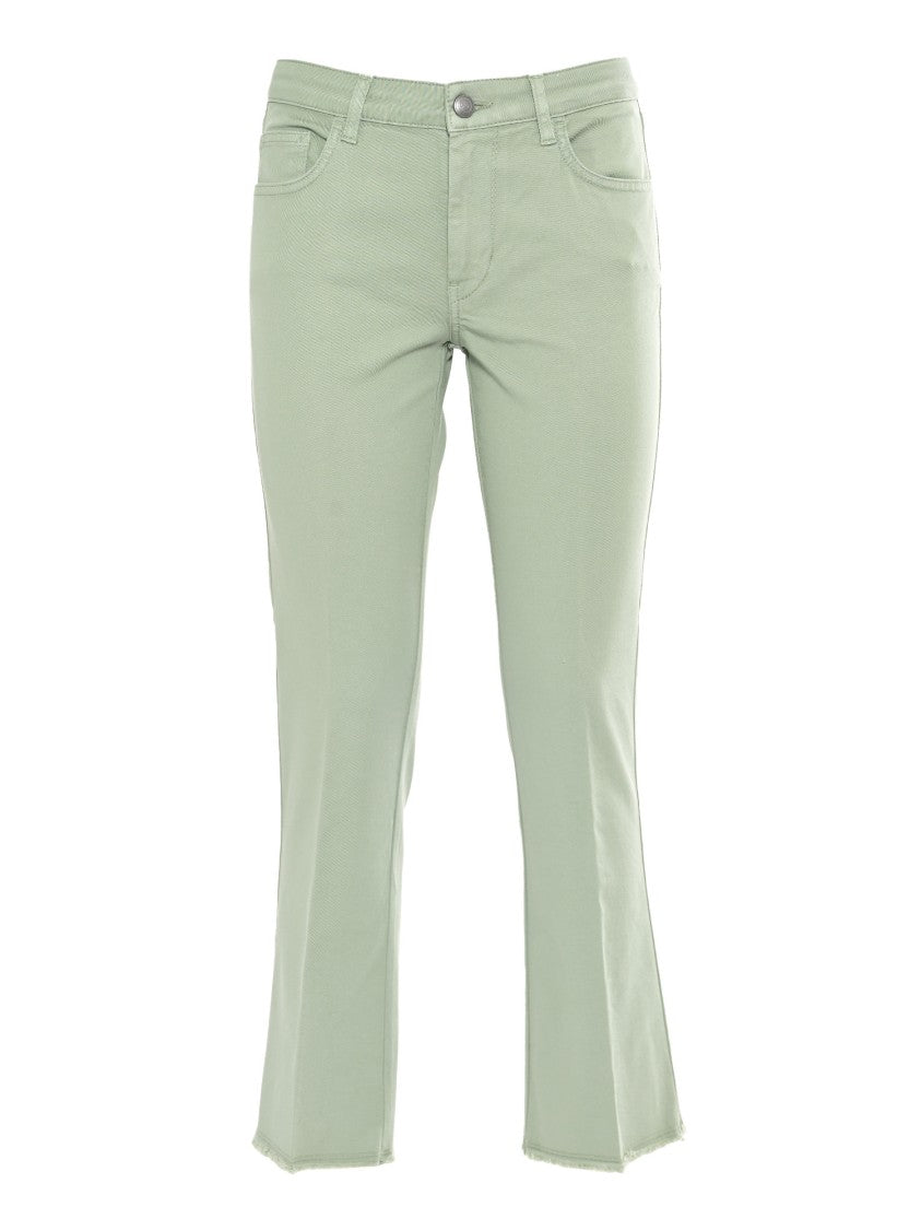 Fay Flare Pants With Five-Pocket Design