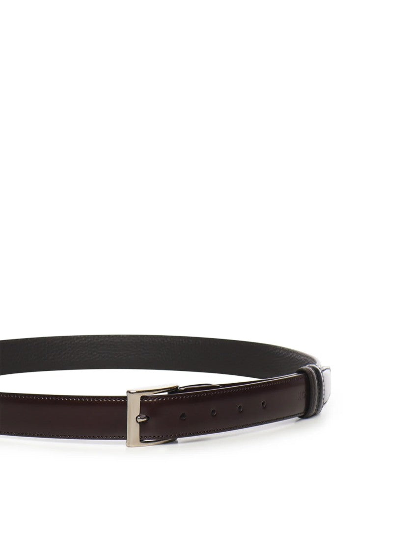 Hogan Dark Brown Leather Belt