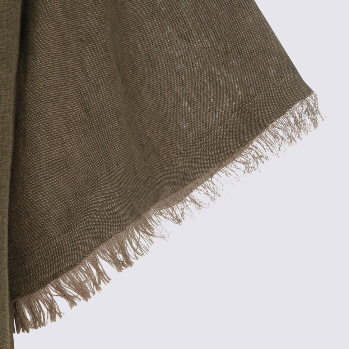 Antonelli Firenze Relaxed Fit Shirt With Notched Collar And Fringe Detailing