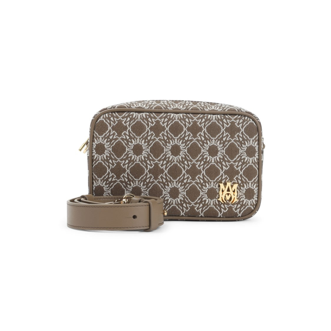Amiri Compact Rectangular Handbag With Geometric Pattern
