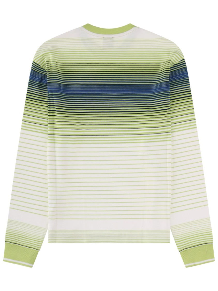 Casablanca Pima Cotton Gradient Stripe T-Shirt