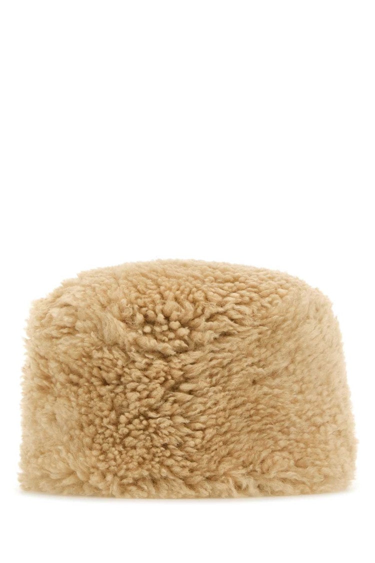 Totême Beige Shearling Hat