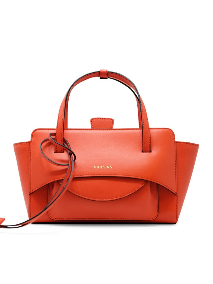 Hidesins Trapezoidal Flap S Premiere Red Leather Handbag